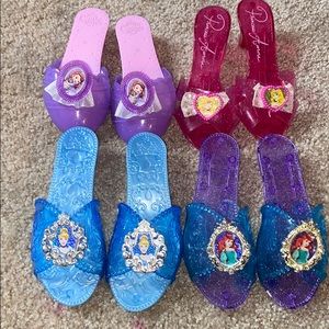 Little girl play high heels